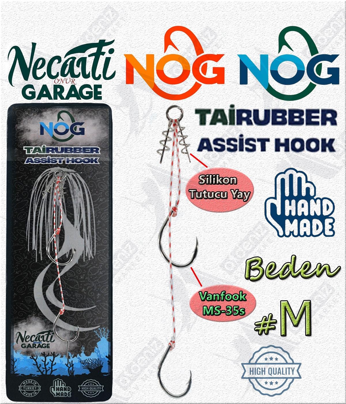 NOG Tai Rubber Slider Assist Hook 1 Adet Çiftli Skirt Etek İğne Seti #MNOG Necati Onur Garage