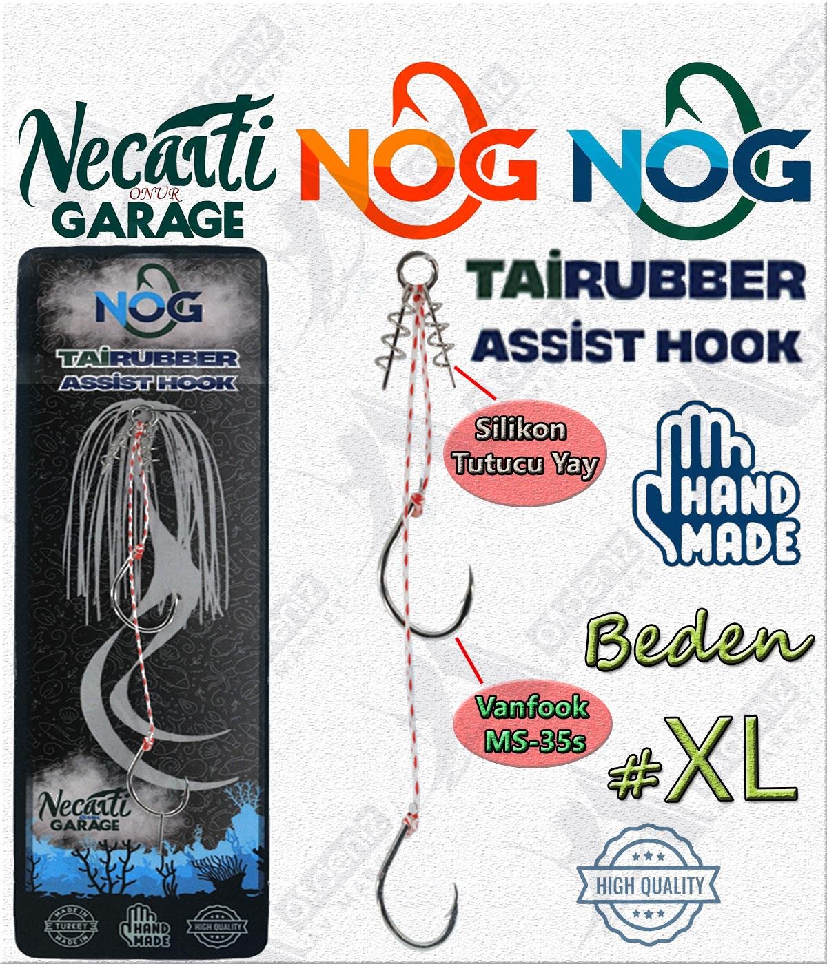NOG Tai Rubber Slider Assist Hook 1 Adet Çiftli Skirt Etek İğne Seti #XLNOG Necati Onur Garage