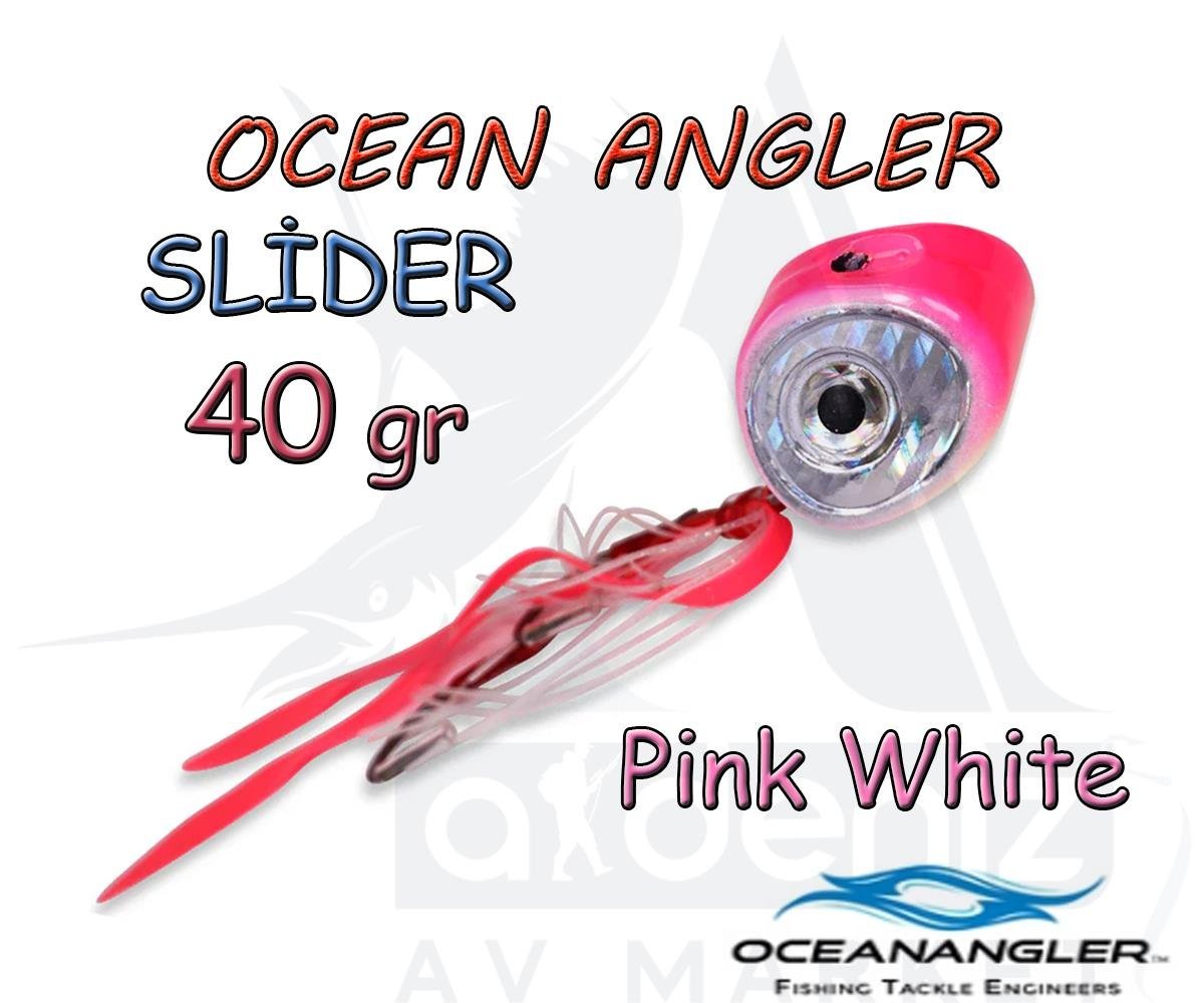 Ocean Angler Slider Kabura 40 Gr #Pink WhiteOCEAN ANGLER