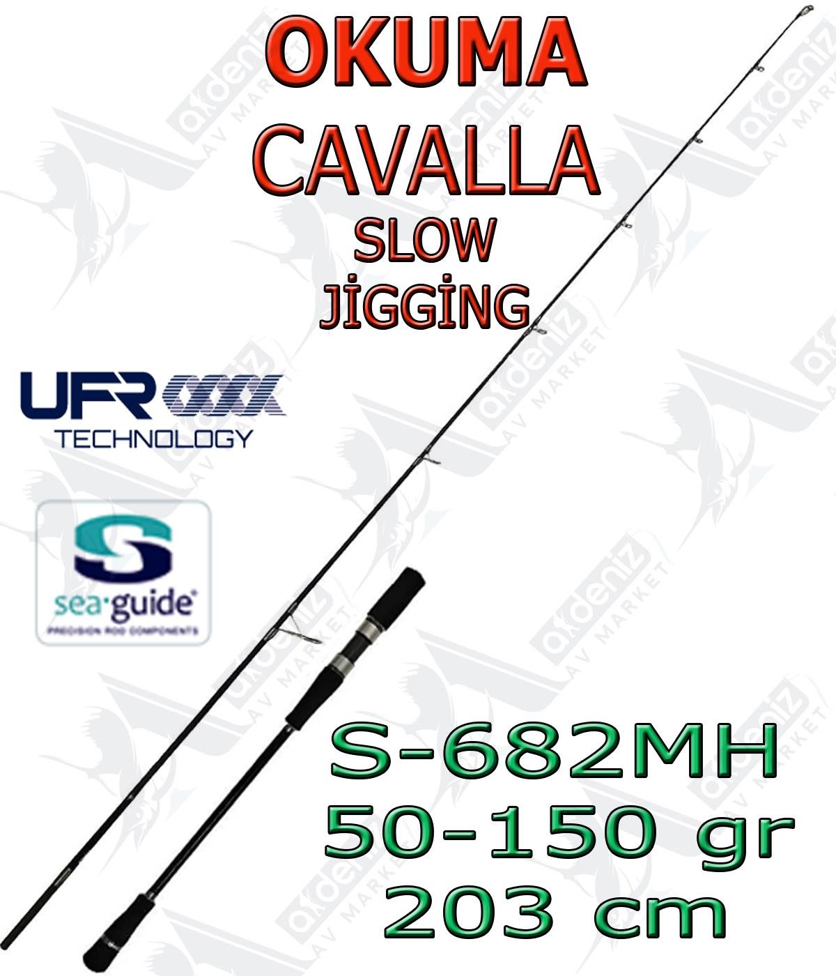 OKUMA Cavalla Slow Jigging Spin 6'8'' 203cm 50-150GR 1+1 Parça Spin KamışıOKUMA