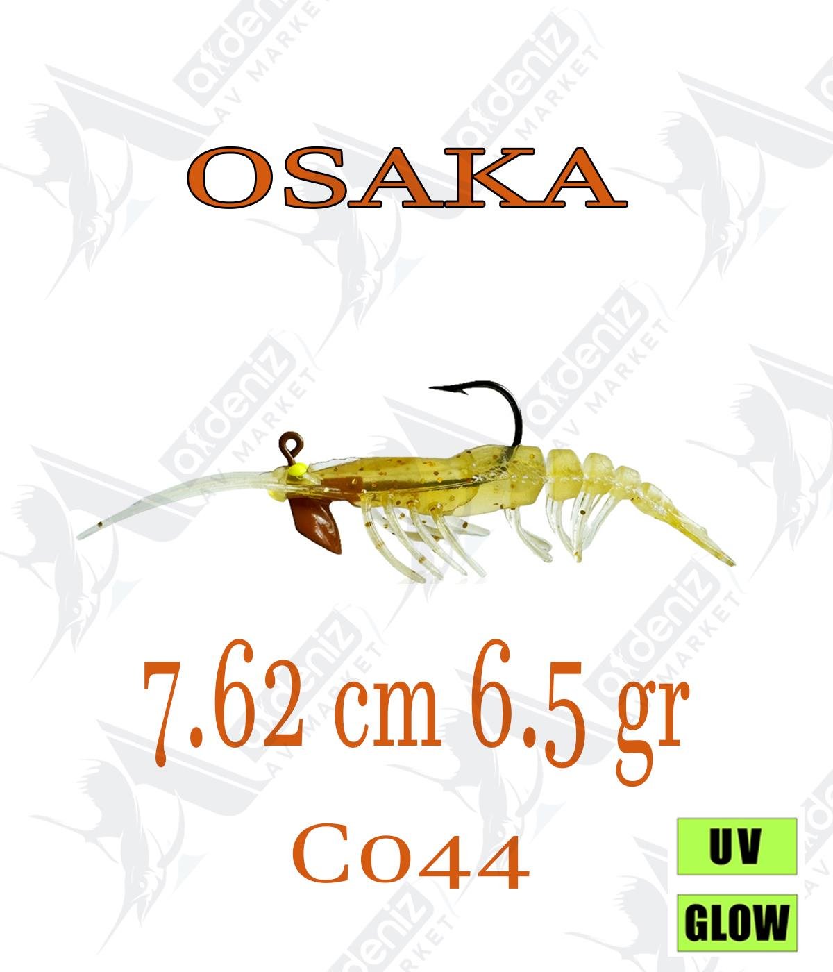 Osaka Caridina Shrimp 7.62cm 6.5gr silikon karides Color:C044OSAKA
