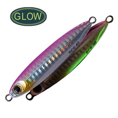 PALMS Zetz Slow Blatt Cast Slim Jig 30gr 7cm Jig Yem Color: H-528 Pink BackglowPALMS