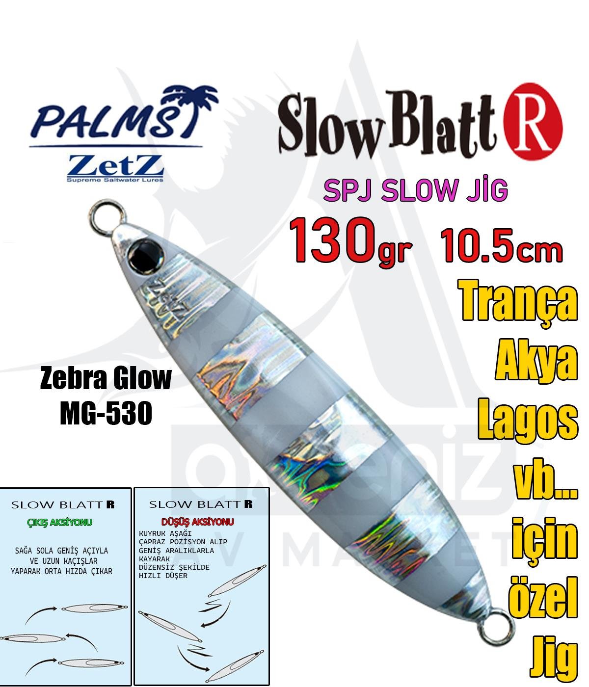 PALMS Zetz Slow Blatt R Jig 10,5cm 130gr MG530 SahtePALMS