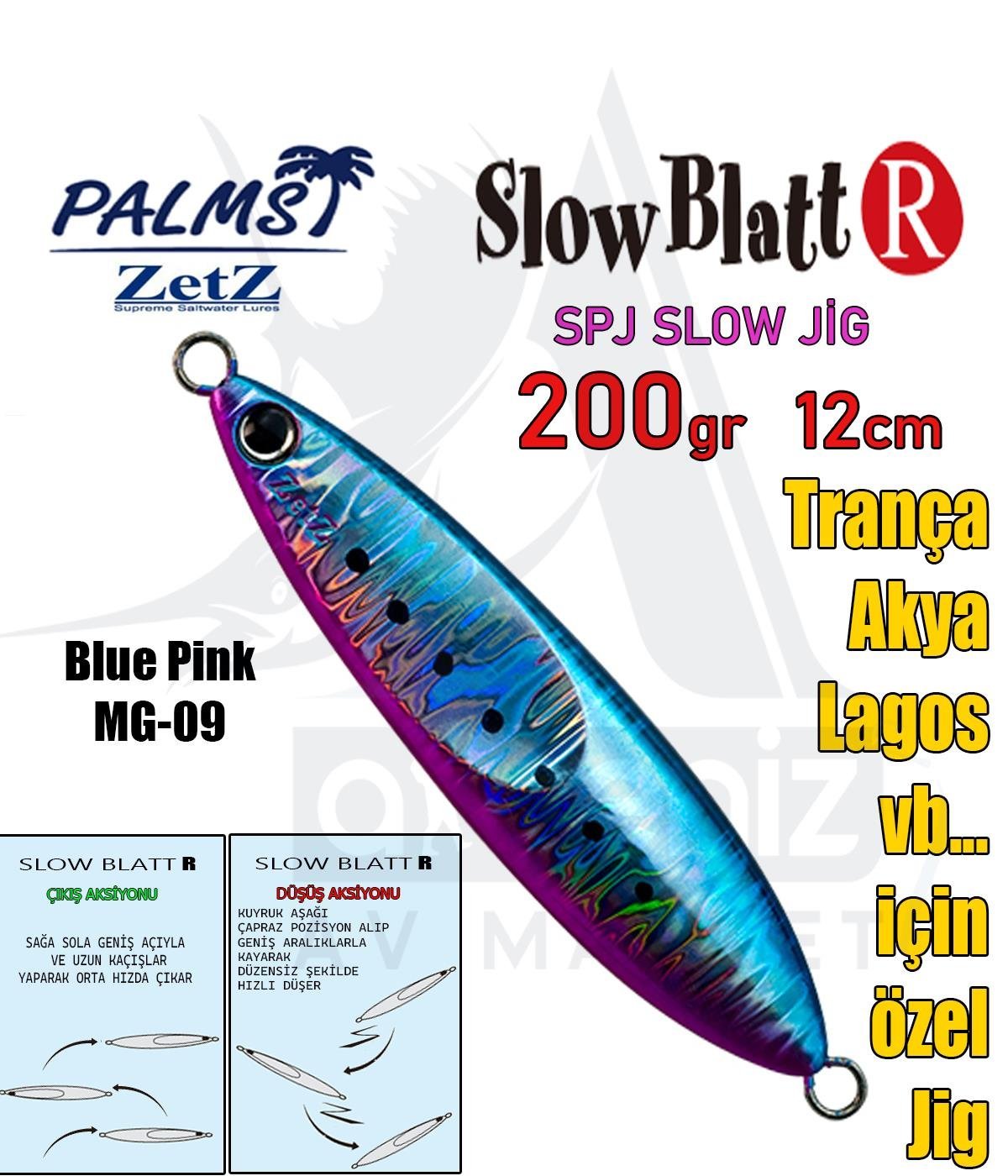 PALMS Zetz Slow Blatt R Jig 12cm 200gr MG09 SahtePALMS