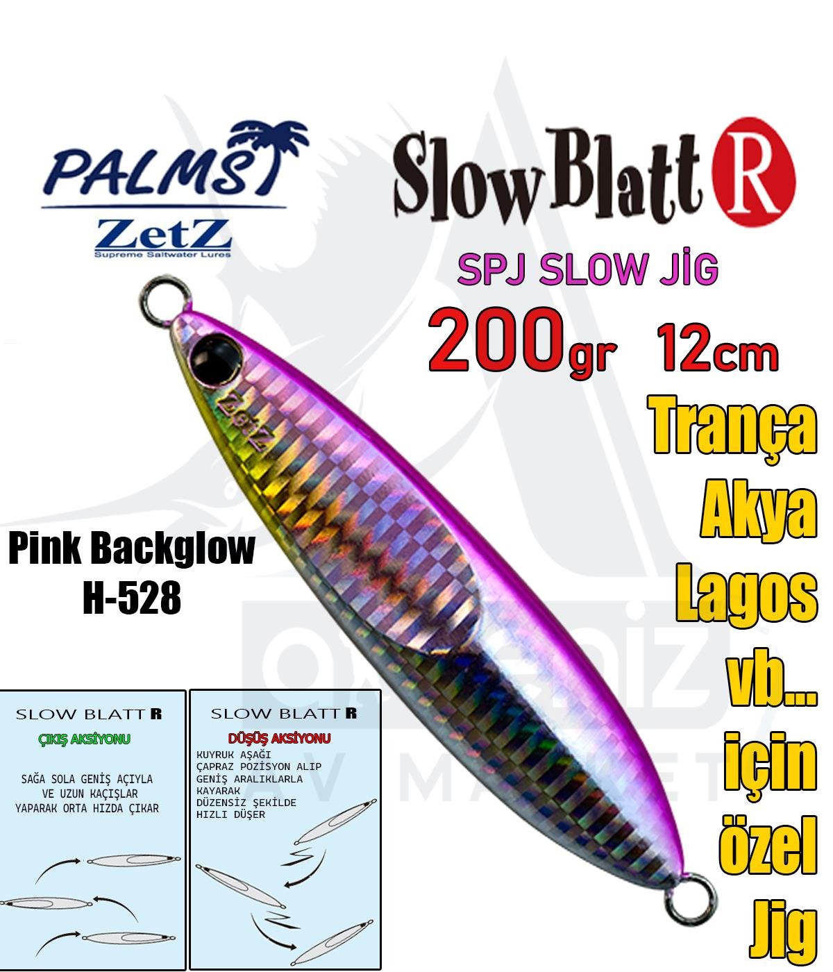PALMS Zetz Slow Blatt R Jig 12cm 200gr H528 SahtePALMS