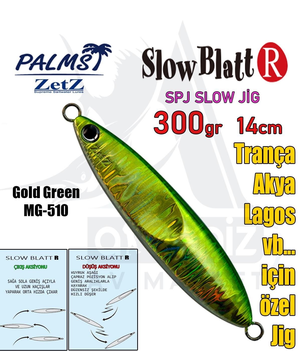 PALMS Zetz Slow Blatt R Jig 14cm 300gr MG510 SahtePALMS