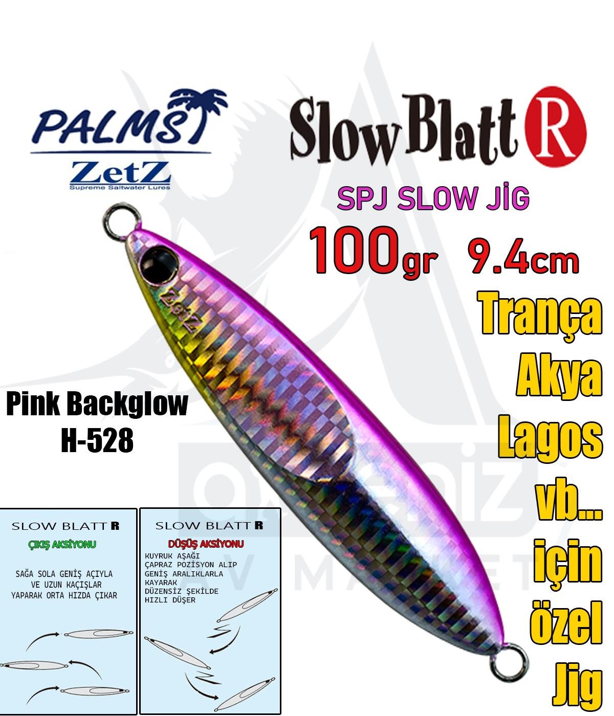 PALMS Zetz Slow Blatt R Jig 9,4cm 100gr H528 SahtePALMS