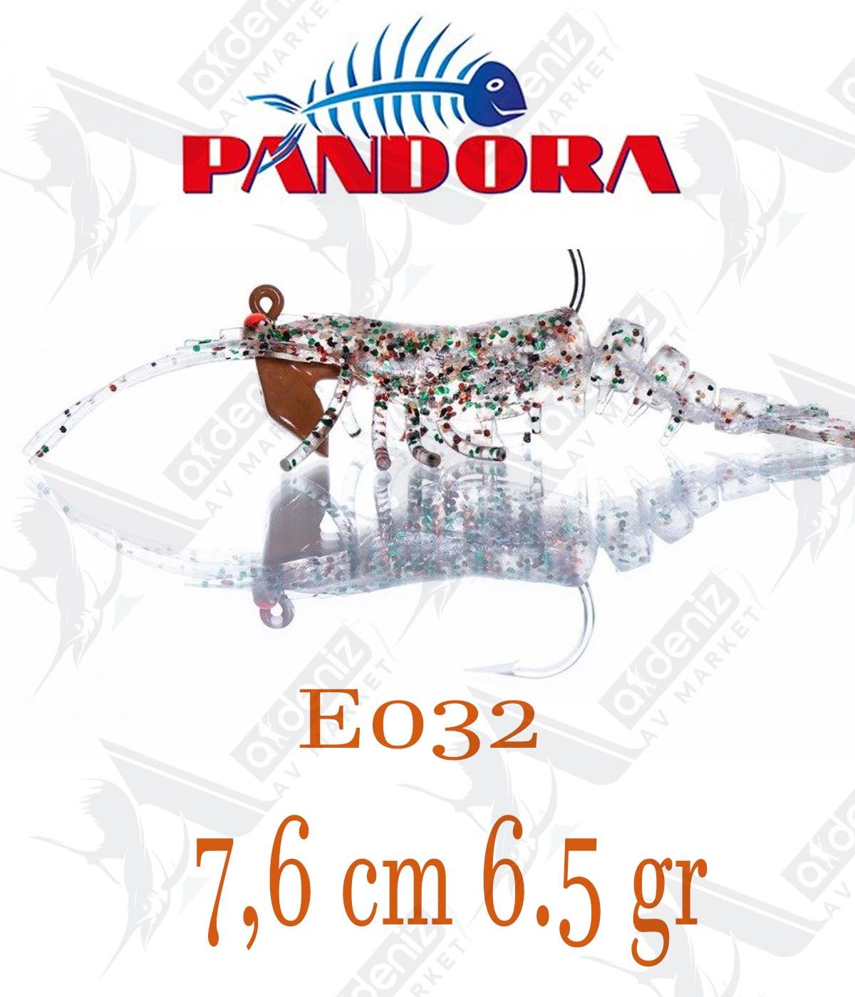 Pandora Caridina Shrimp 7.6cm 6.5gr silikon karides Color:E032PANDORA