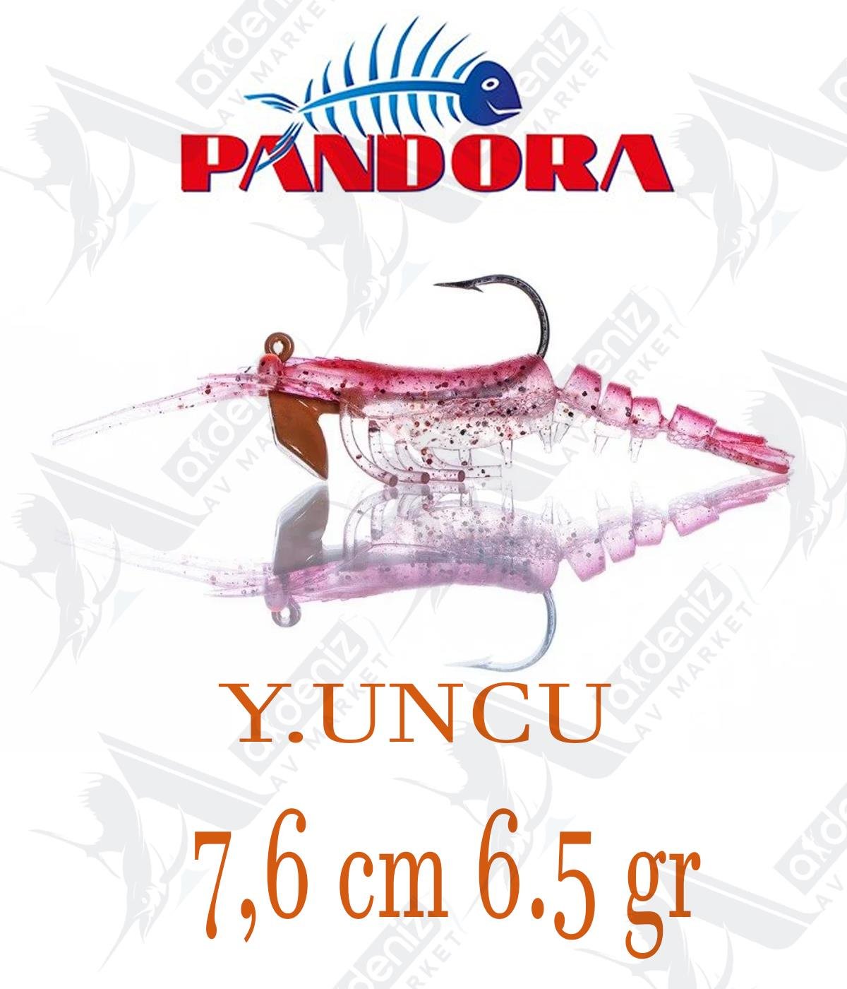 Pandora Caridina Shrimp 7.6cm 6.5gr silikon karides Color:Y.UNCUPANDORA