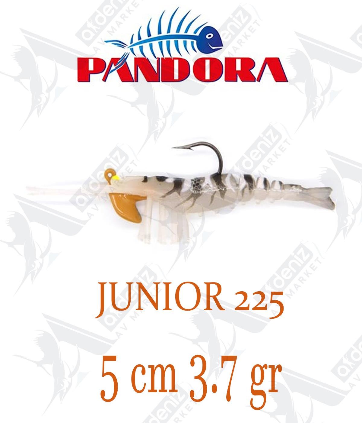 Pandora Junior Shrimp 5cm 3.7gr silikon karides Color:225PANDORA