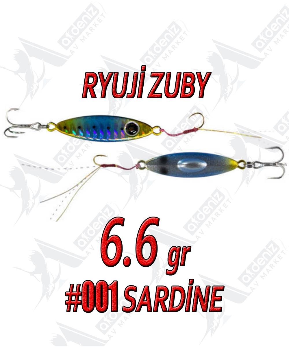 Ryuji Zuby 32mm 6.6gr LRF Jig Sahte Metal Yem #1 SardineRYUJİ
