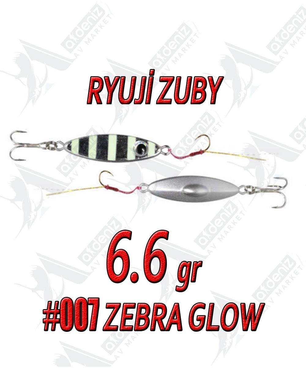 Ryuji Zuby 32mm 6.6gr LRF Jig Sahte Metal Yem #7 Zebra GlowRYUJİ