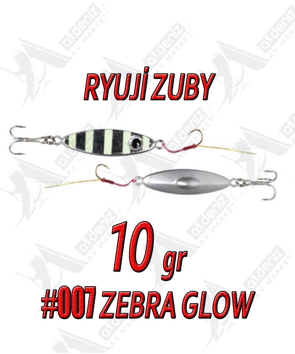 Ryuji Zuby 38mm 10gr LRF Jig Sahte Metal Yem #7 Zebra GlowRYUJİ