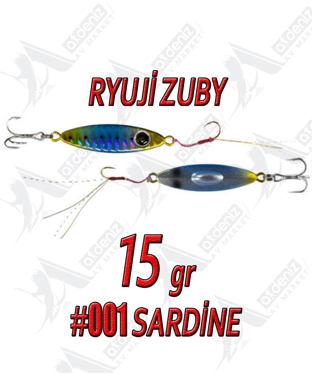 Ryuji Zuby 43mm 15gr LRF Jig Sahte Metal Yem #1 SardineRYUJİ