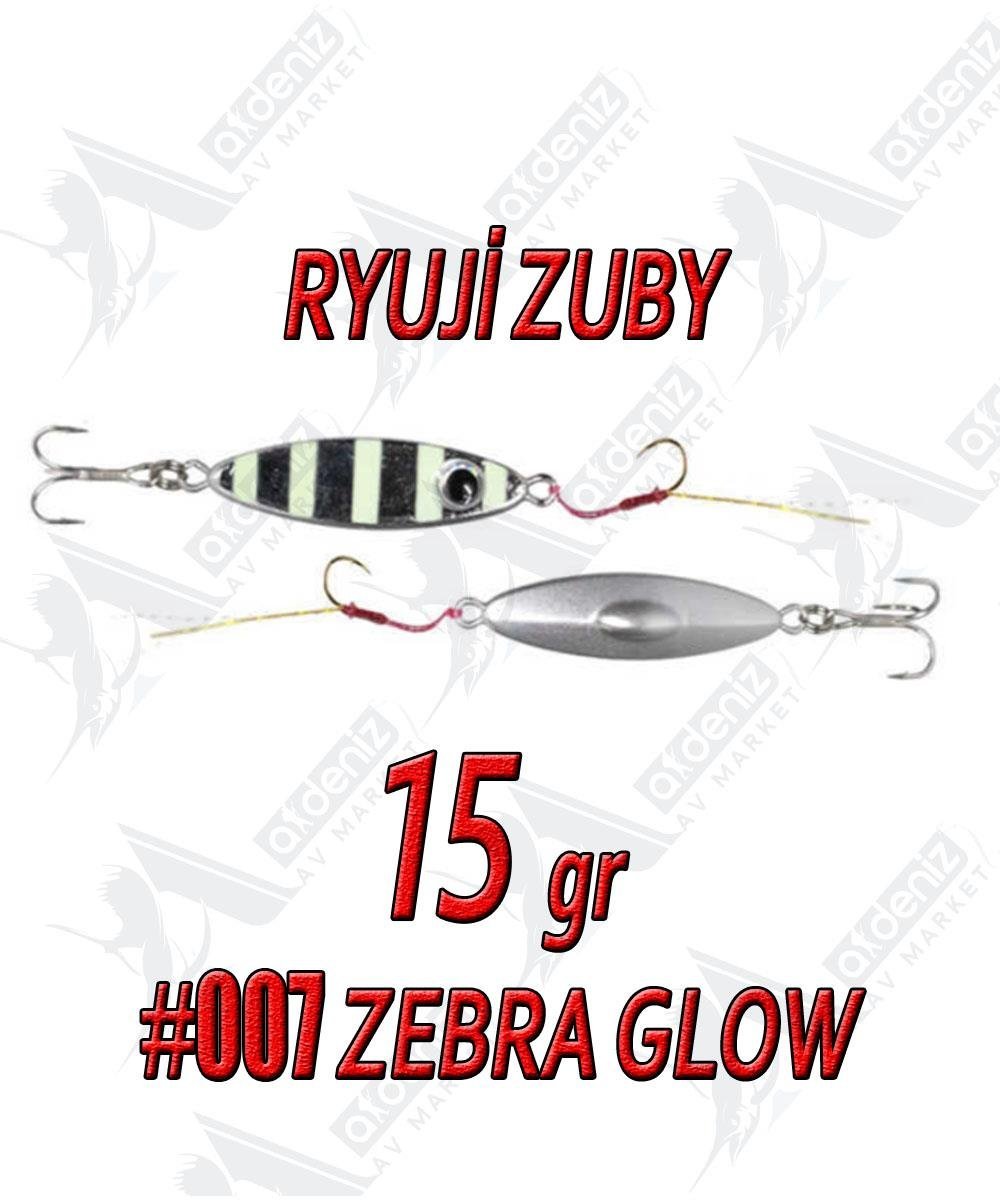 Ryuji Zuby 43mm 15gr LRF Jig Sahte Metal Yem #7 Zebra GlowRYUJİ