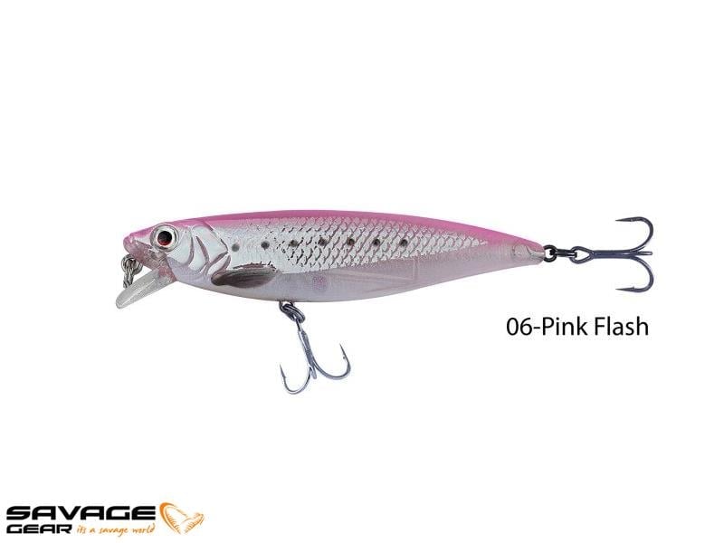 Savage gear 3D Twitch Minnow 8cm 10g Suni Yem #06-Pink Flash