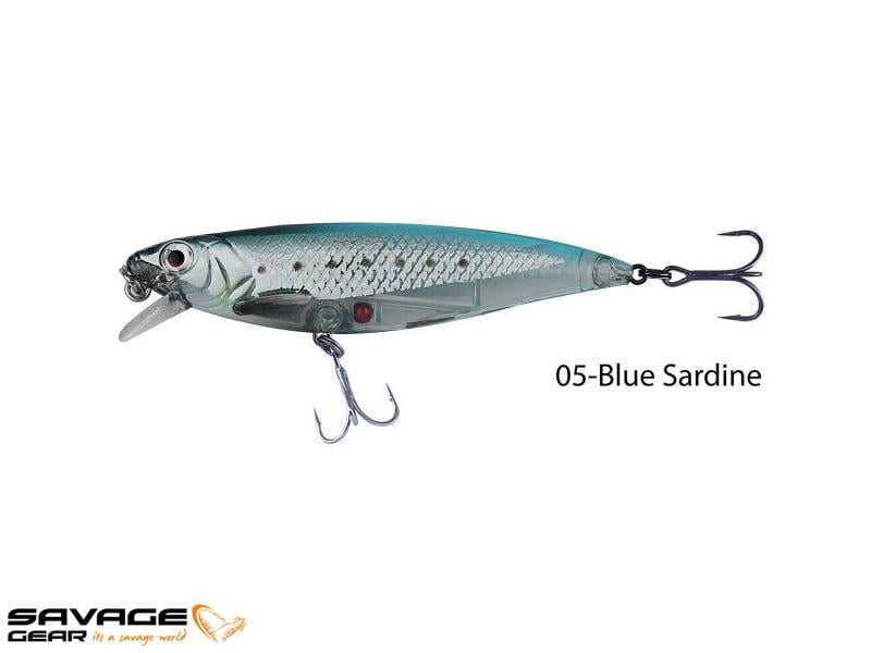 Savage gear 3D Twitch Minnow 8cm 10g Suni Yem #05-Blue Sardine