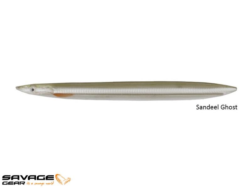 Savage gear B-SG Line Thru Sandeel 125mm 19g #Sandeel Ghost