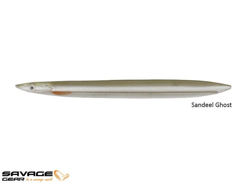 Savage gear B-SG Line Thru Sandeel 175mm 40g #Sandeel Ghost