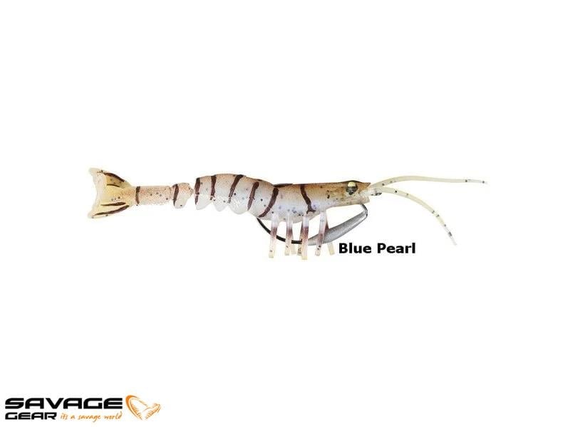 Savage gear TPE Manic Shrimp 10 cm 8 gr Suni Yem #Blue Pearl