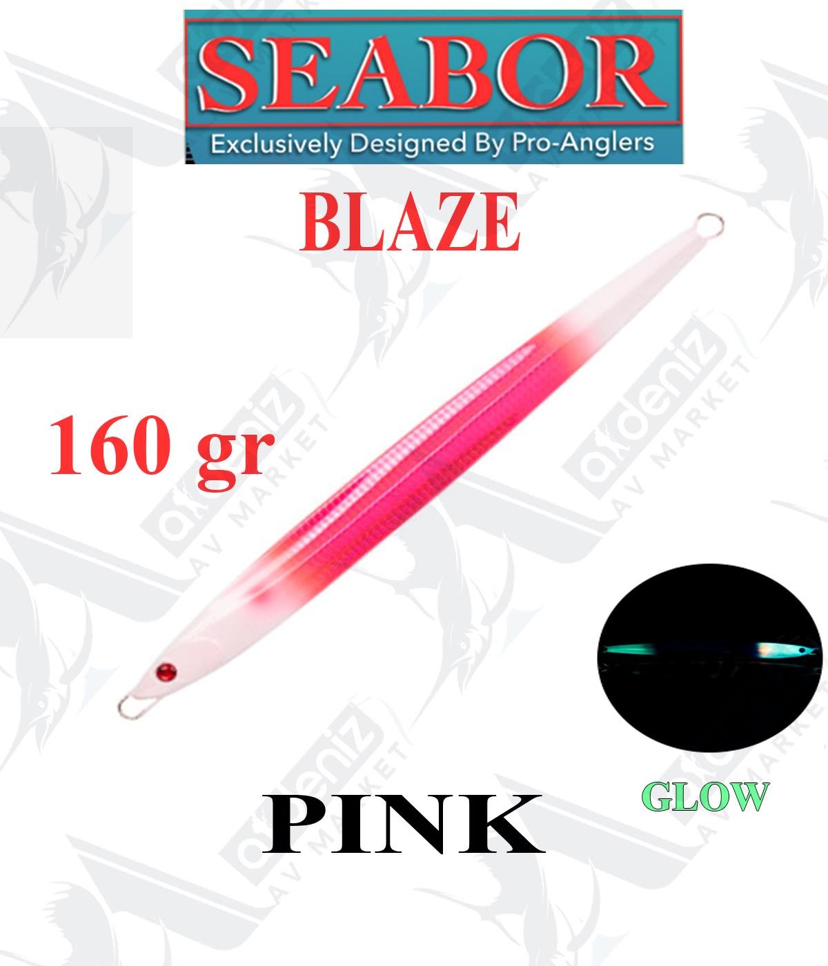 Seabor Blaze Metal Jig Sahte Yem SBR107 160gr #PİNKSEABOR
