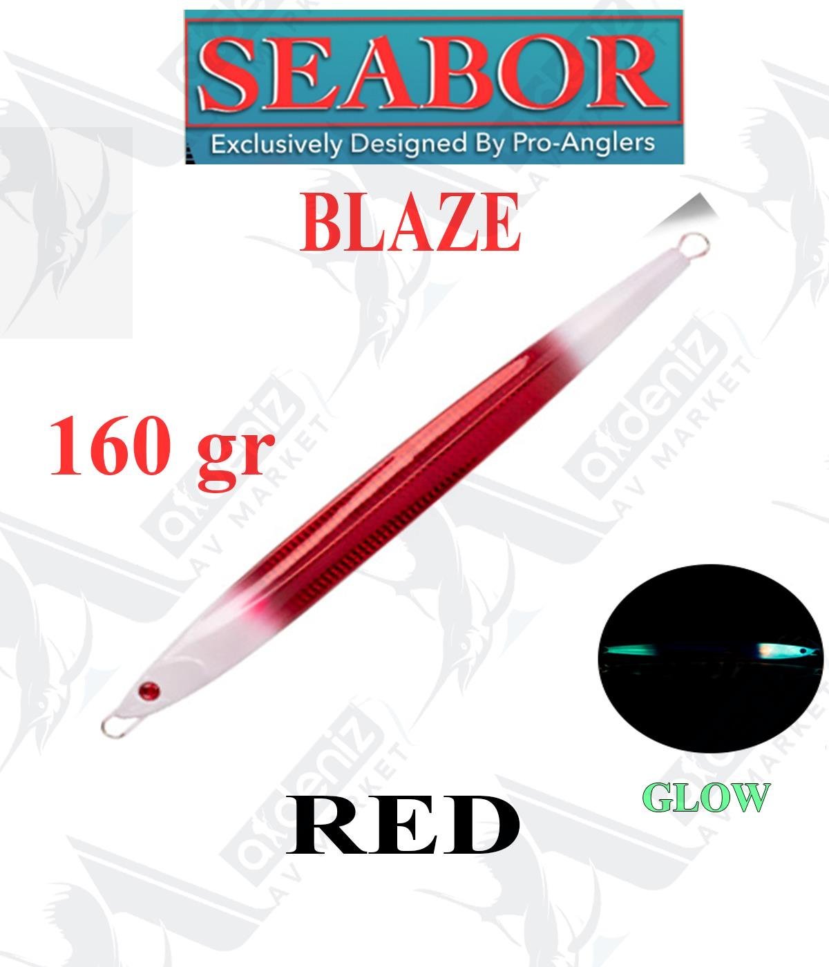 Seabor Blaze Metal Jig Sahte Yem SBR107 160gr #REDSEABOR