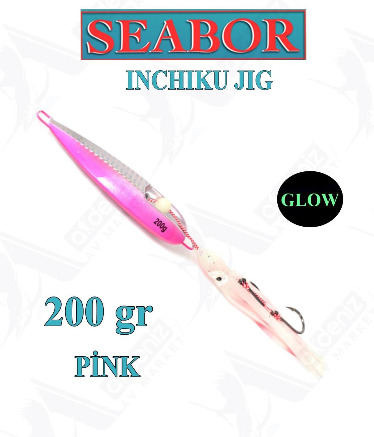 Seabor İnchiku Metal Jig Yem SBR015 200gr #PİNKSEABOR