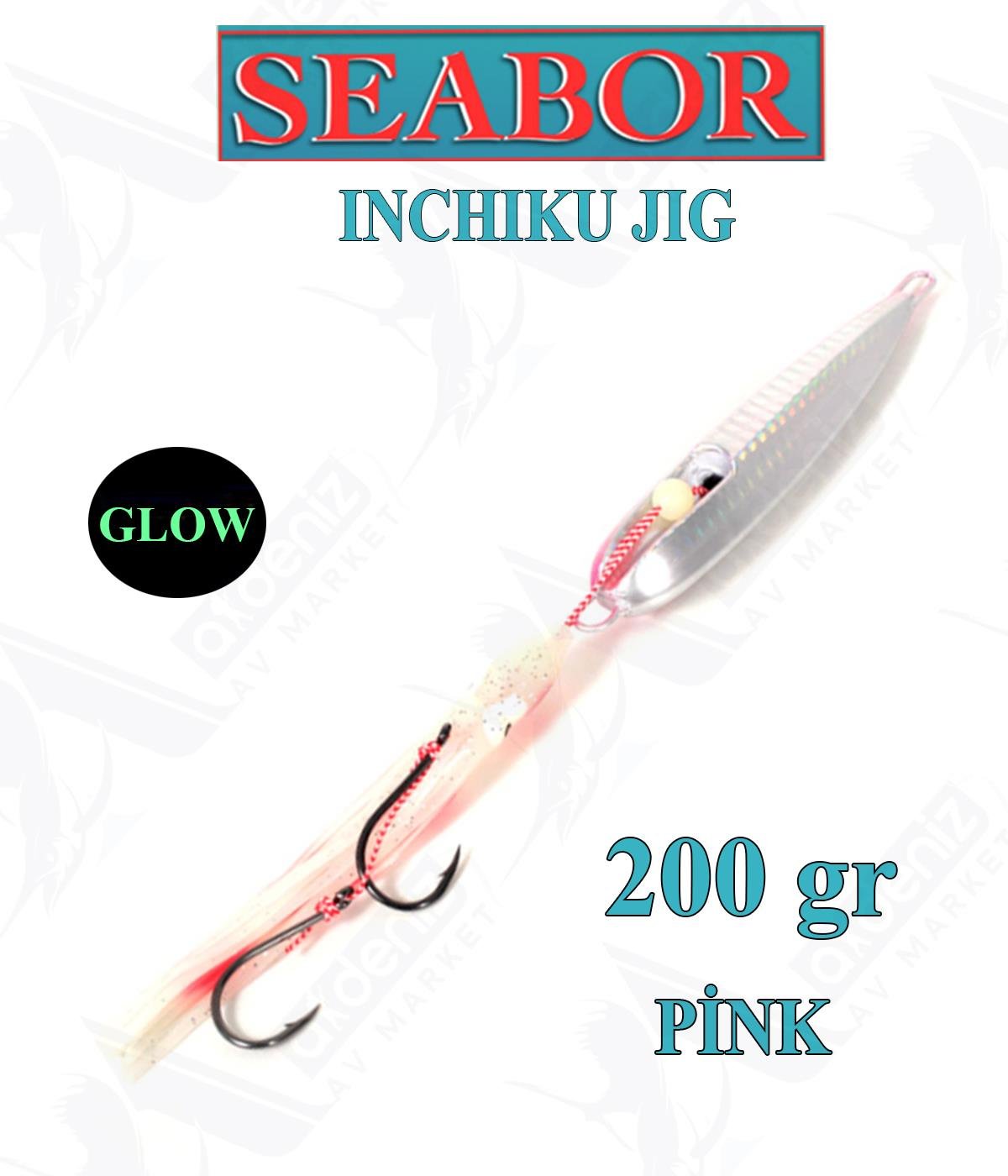 Seabor İnchiku Metal Jig Yem SBR015 200gr #PİNKSEABOR