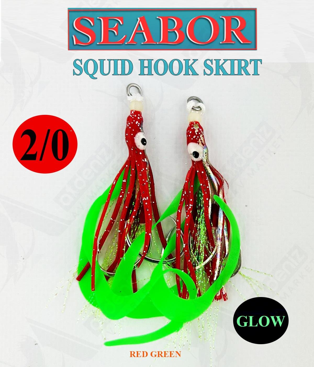 Seabor Squid Hook Skirt Asist İğne (2 adet) SBR03 No:2/0 #C5SEABOR