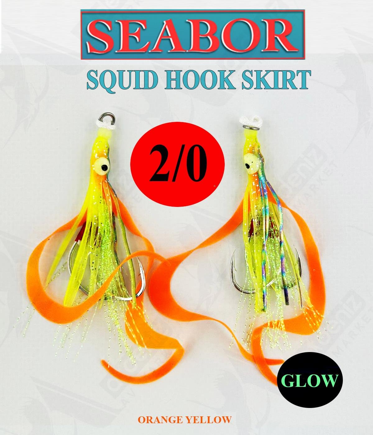 Seabor Squid Hook Skirt Asist İğne (2 adet) SBR03 No:2/0 #C3SEABOR
