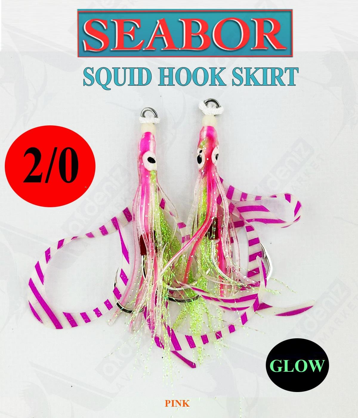 Seabor Squid Hook Skirt Asist İğne (2 adet) SBR03 No:2/0 #C1SEABOR