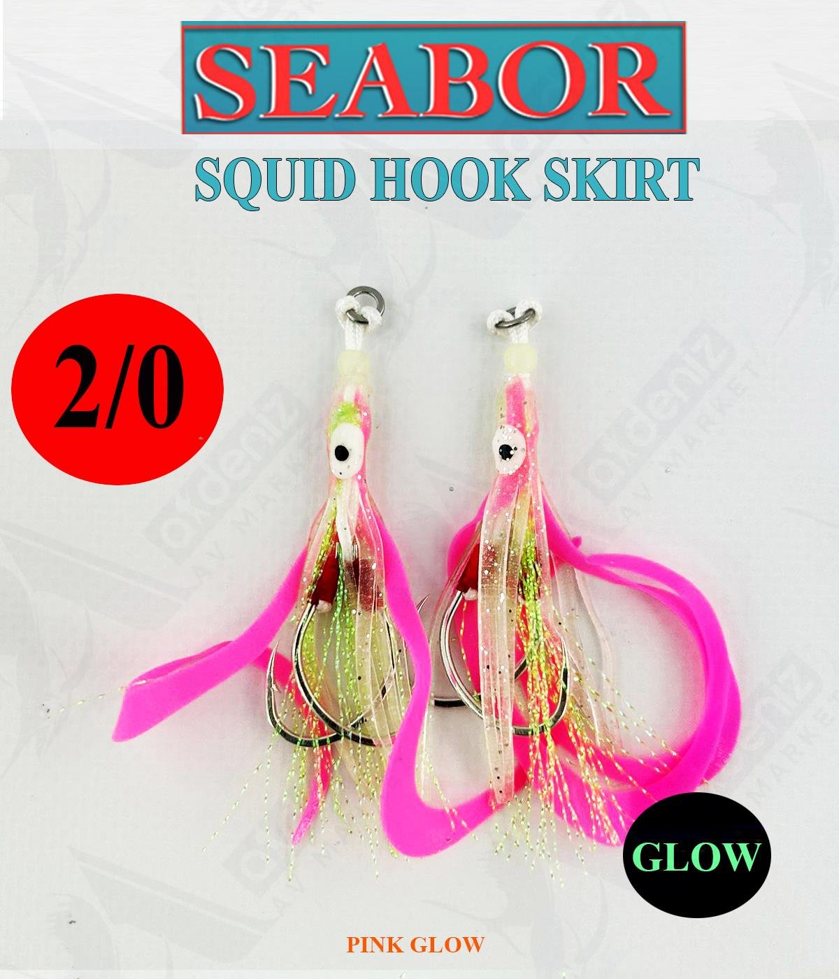 Seabor Squid Hook Skirt Asist İğne (2 adet) SBR03 No:2/0 #C2SEABOR