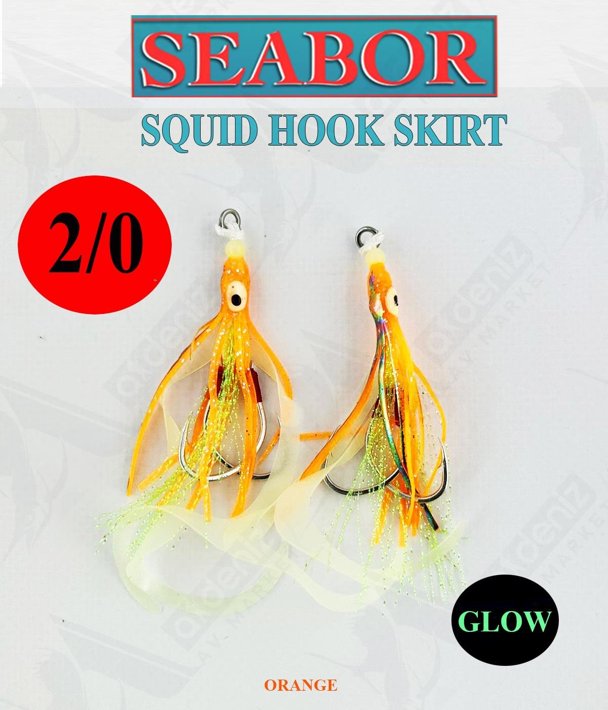 Seabor Squid Hook Skirt Asist İğne (2 adet) SBR03 No:2/0 #C4SEABOR