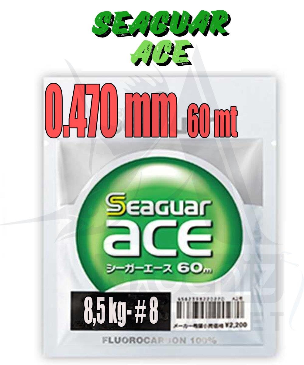 Seaguar Ace %100 Fluoro Carbon Shock Leader Misina 0.47 mm 60 mtSEAGUAR