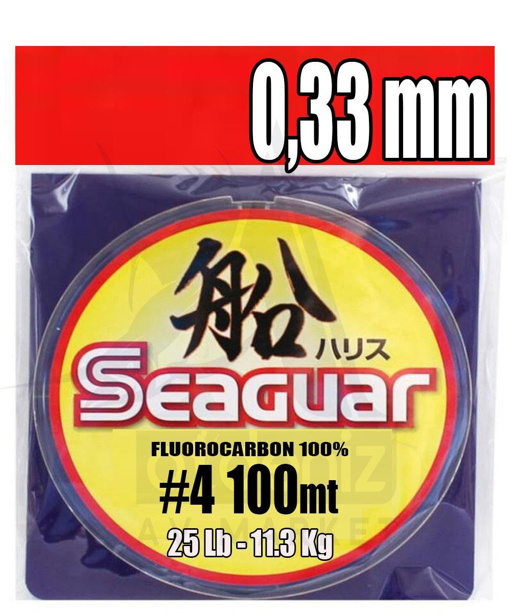 Seaguar Fune Harisu %100 Fluoro Carbon Shock Leader Misina 0.33 mm 100 mtSEAGUAR