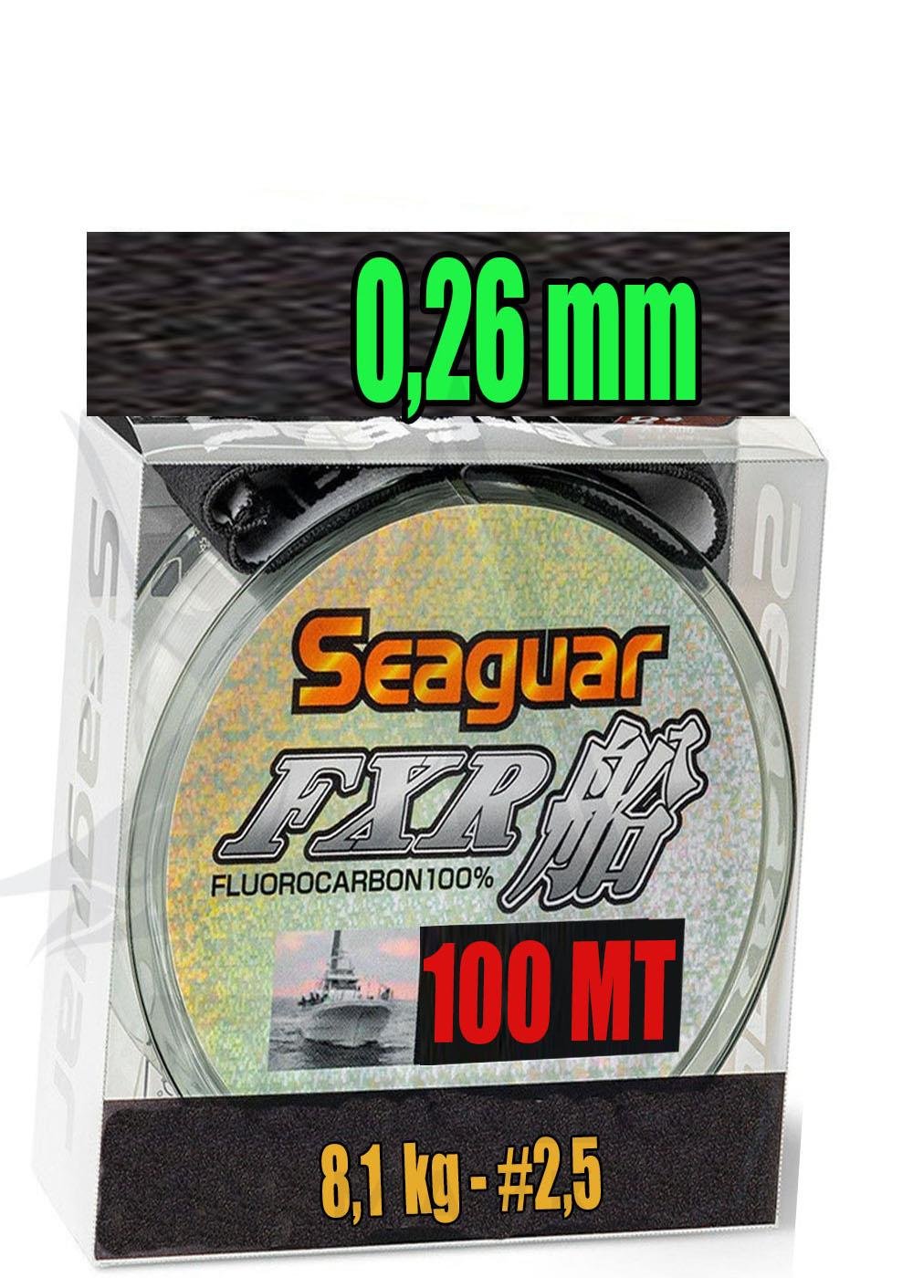 Seaguar FXR Fune %100 Fluoro Carbon Shock Leader Misina 0.26 mm 100 mtSEAGUAR