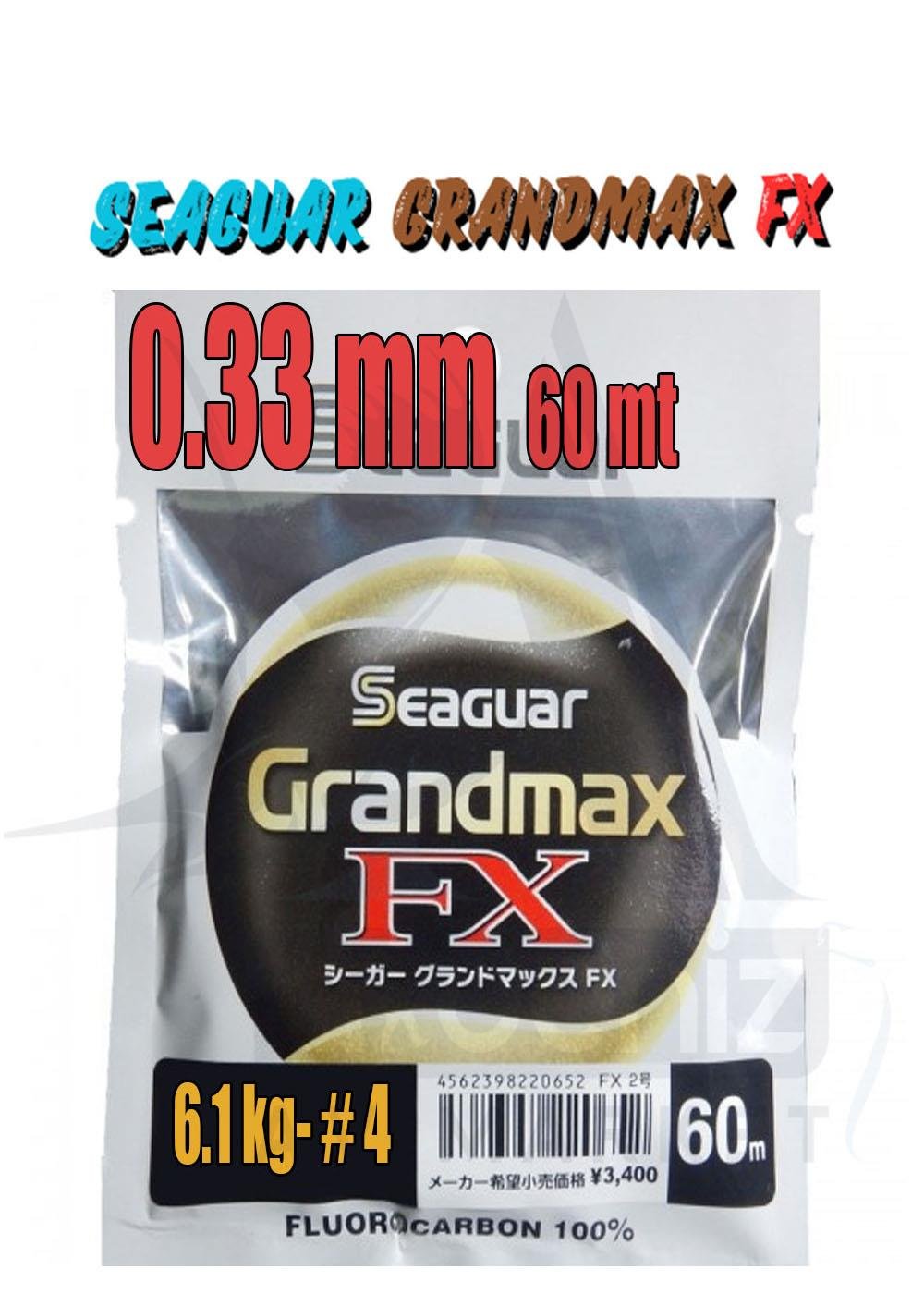 Seaguar Grandmax FX SOFT %100 Fluoro Carbon Shock Leader Misina 0.33 mm 60 mtSEAGUAR