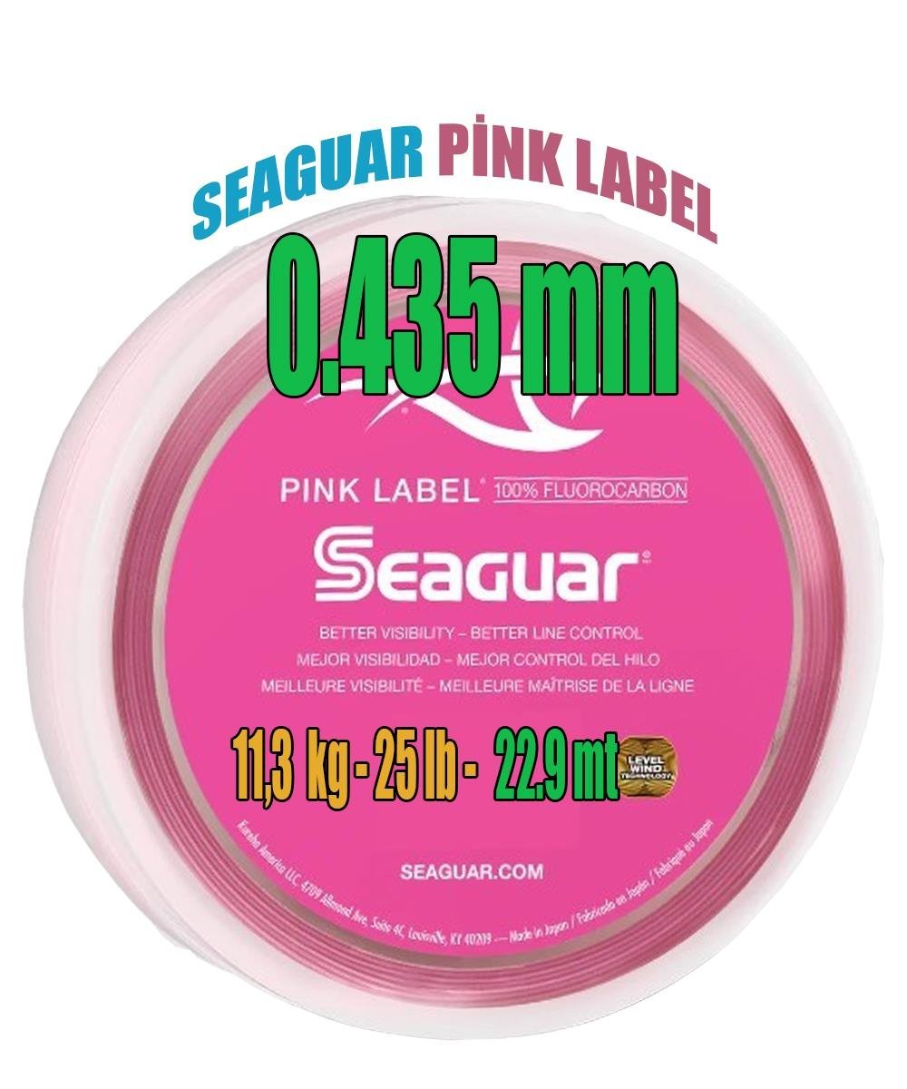 Seaguar Pink Label %100 Fluoro Carbon Shock Leader Misina 0.435 mm 22.9 mtSEAGUAR