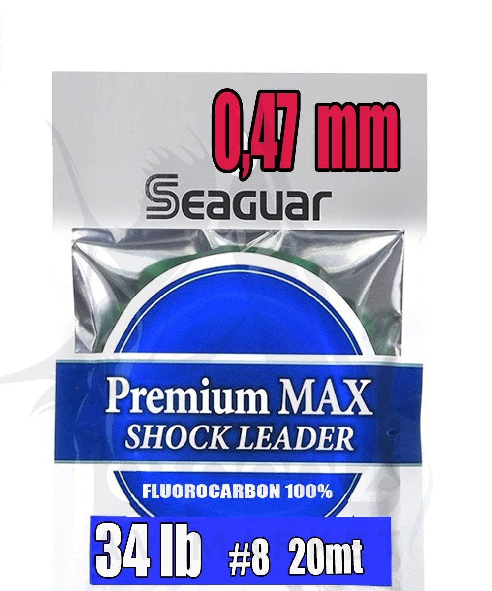 Seaguar Premium Max %100 FC Fluoro Carbon Shock Leader Misina 0.47 mm 20 mtSEAGUAR