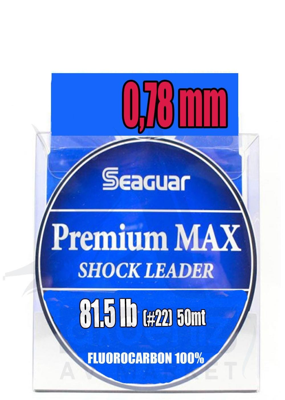 Seaguar Premium Max %100 FC Fluoro Carbon Shock Leader Misina 0.78 mm 50 mtSEAGUAR