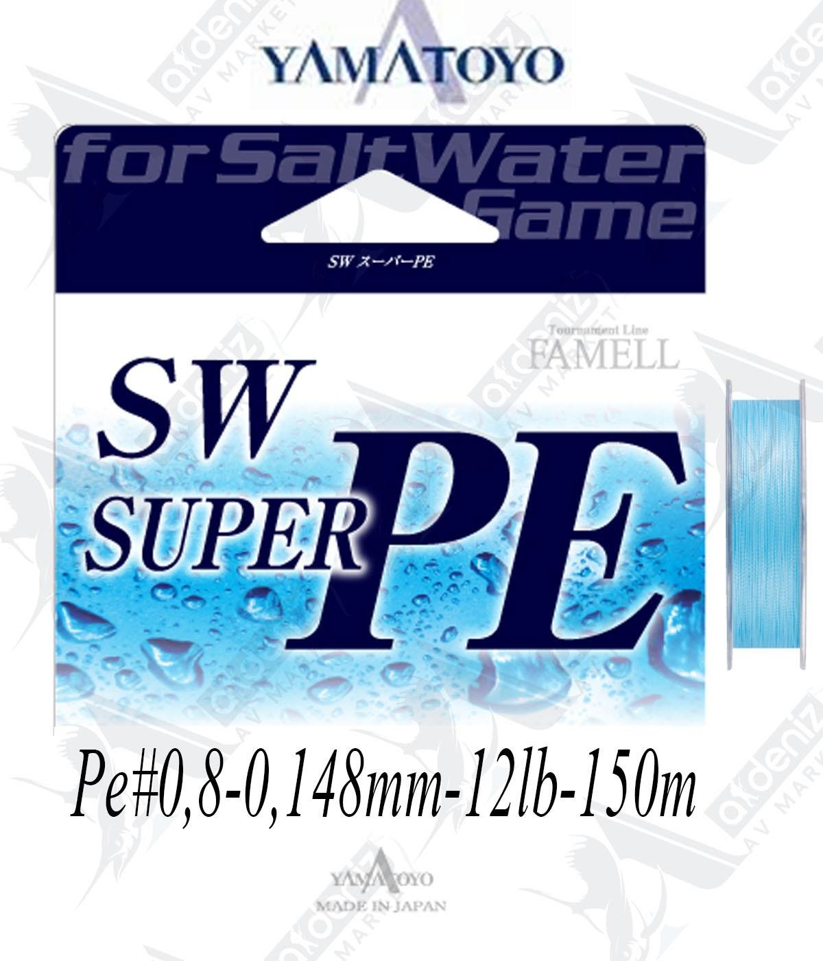 YAMATOYO SW SUPER PE BLUE 4x Pe#0.8 0,145mm 12lb 150mtYAMATOYO
