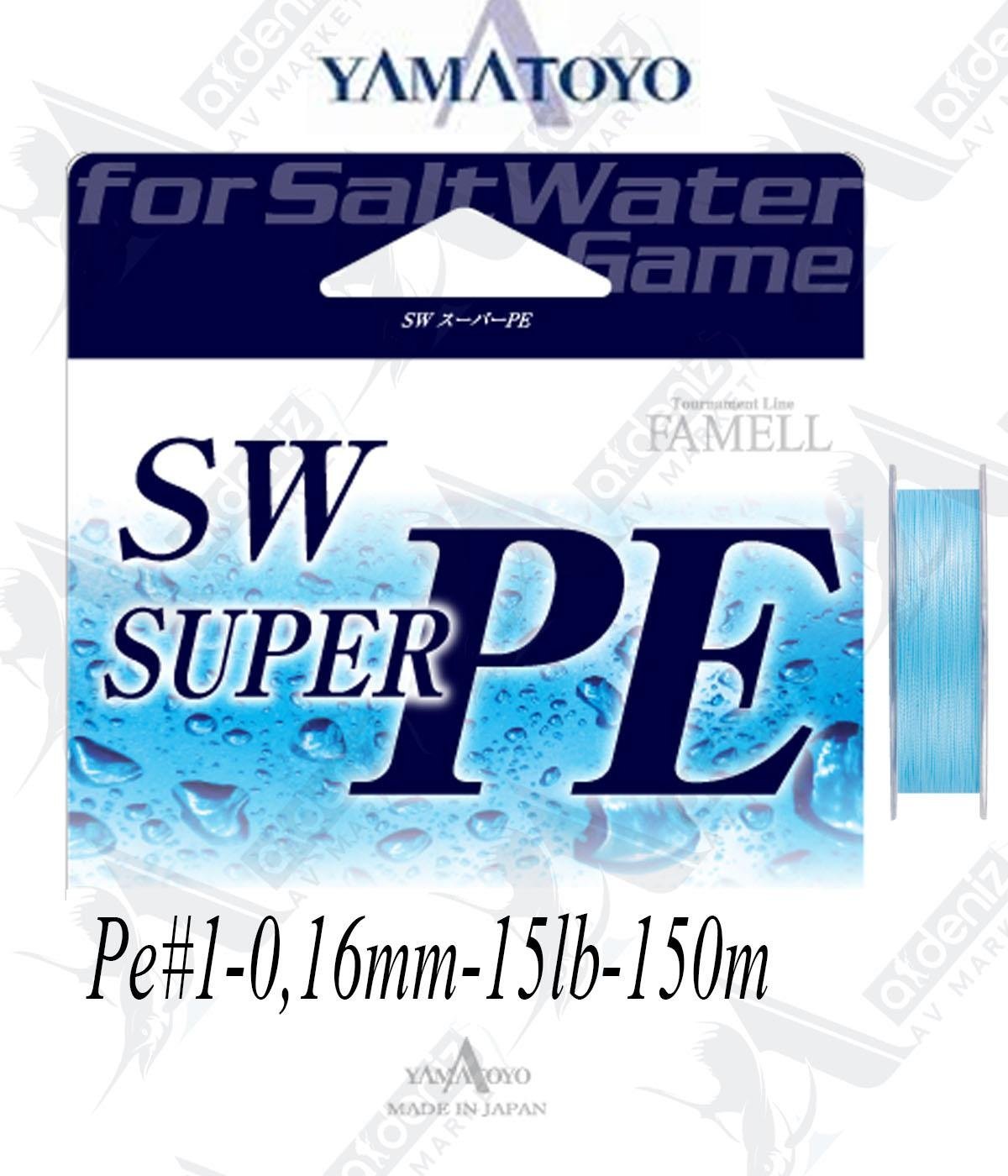 YAMATOYO SW SUPER PE BLUE 4x Pe#1 0,165mm 15lb 150mtYAMATOYO