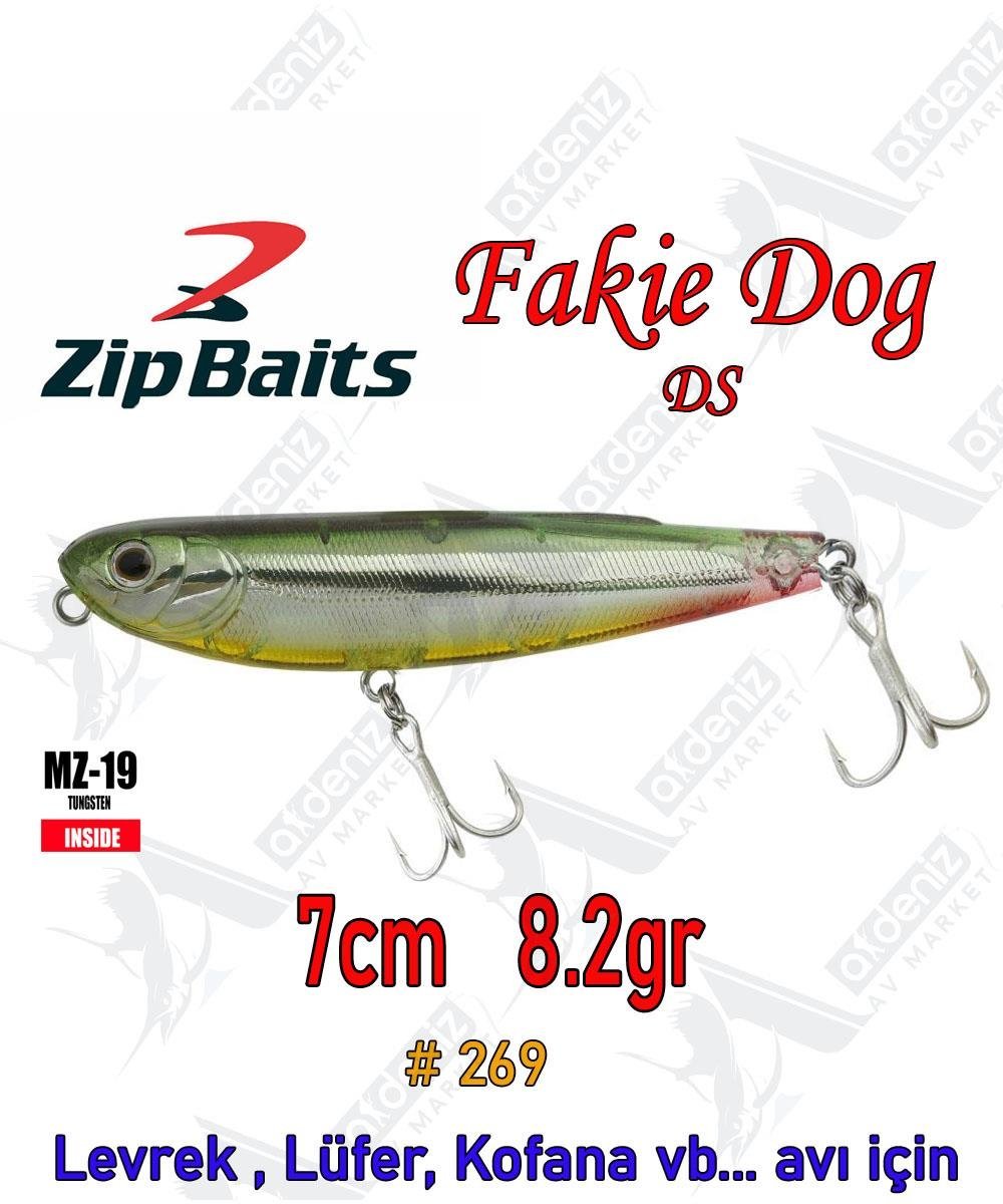 Zipbaits Fakie Dog 70mm 8.2gr Su Üstü WTD Maket Balık Color:269ZİPBAİTS