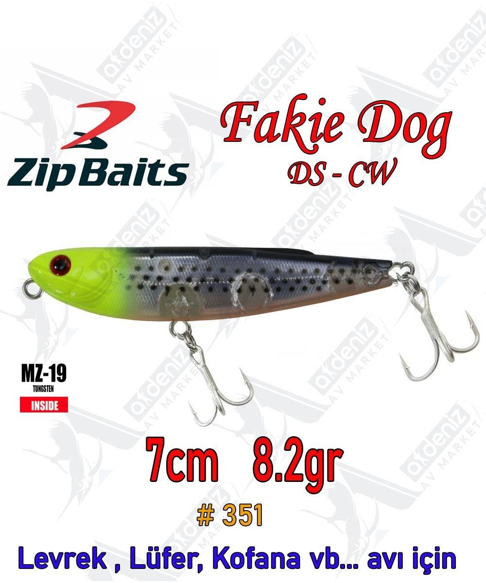 Zipbaits Fakie Dog 70mm 8.2gr Su Üstü WTD Maket Balık Color:351 cwZİPBAİTS
