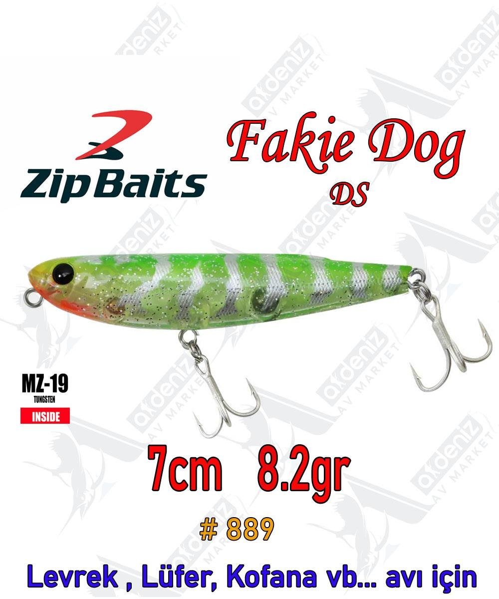 Zipbaits Fakie Dog 70mm 8.2gr Su Üstü WTD Maket Balık Color:889ZİPBAİTS