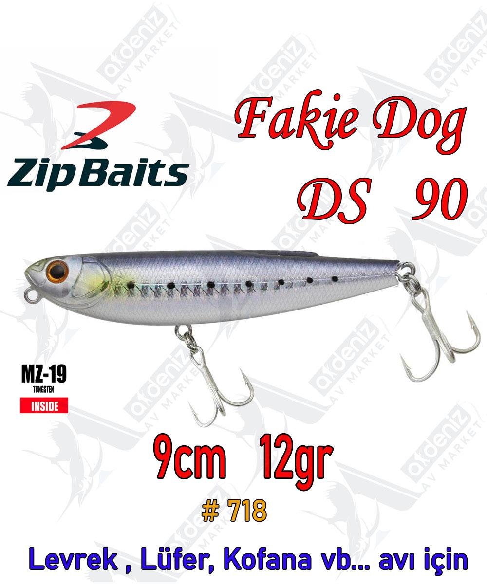 Zipbaits Fakie Dog 90mm 12gr Su Üstü WTD Maket Balık Color:718ZİPBAİTS