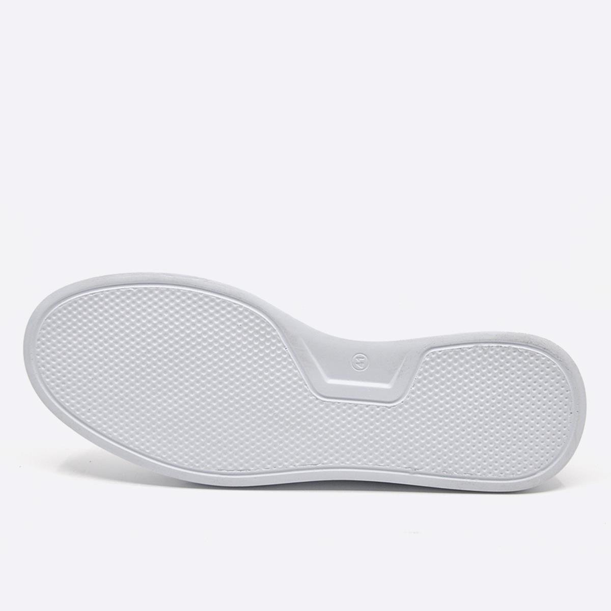 Fosco Hakiki Deri Sneakers Beyaz Erkek Ayakkabı 9889