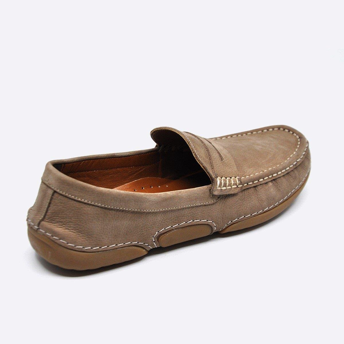Fosco Nubuk Deri Loafer Günlük Ayakkabı Kum 9844 117