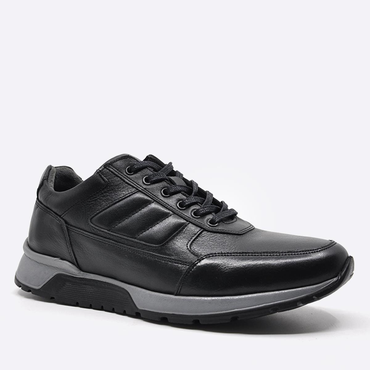 Fosco Siyah Hakiki Deri Sneaker Ayakkabı 2720 306