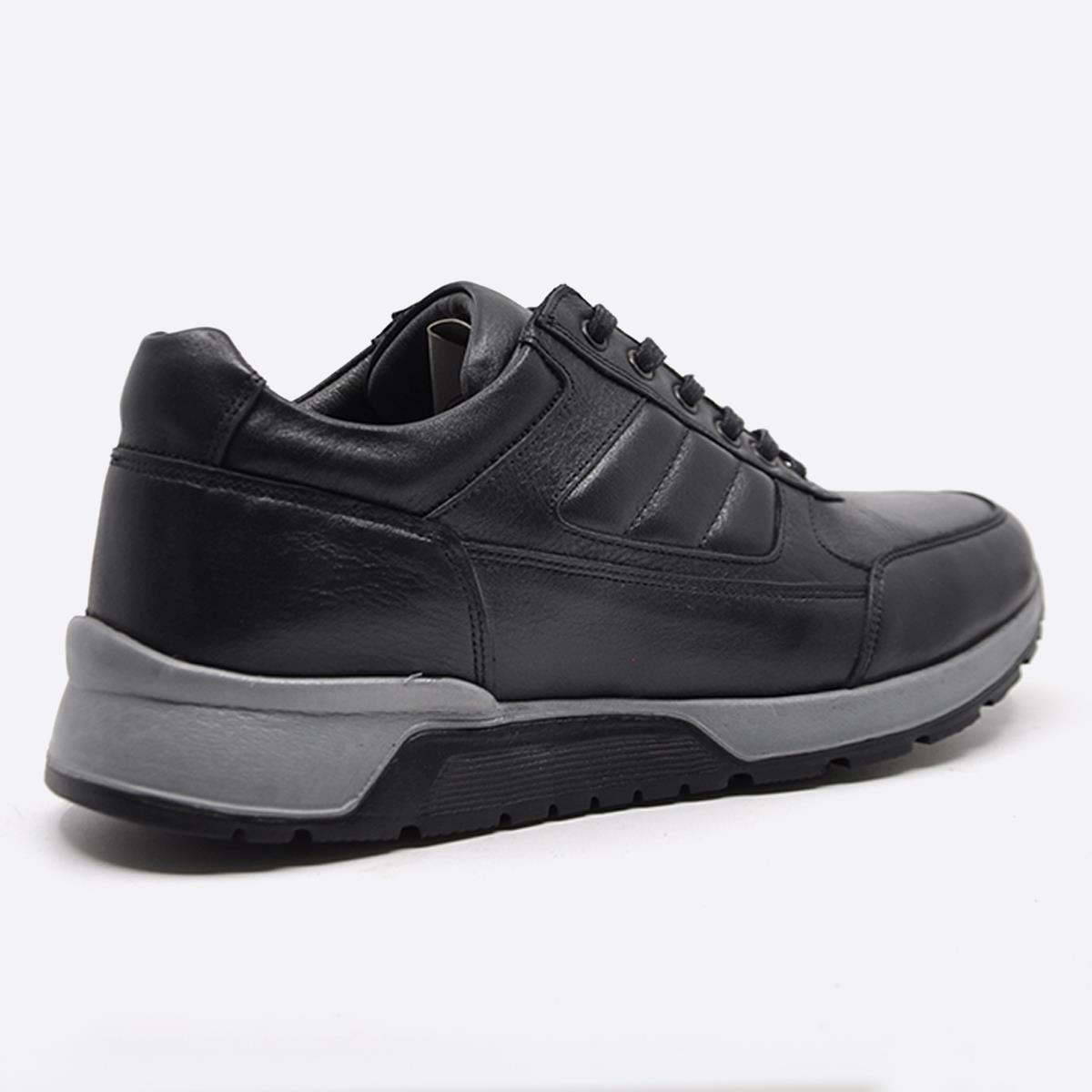Fosco Siyah Hakiki Deri Sneaker Ayakkabı 2720 306